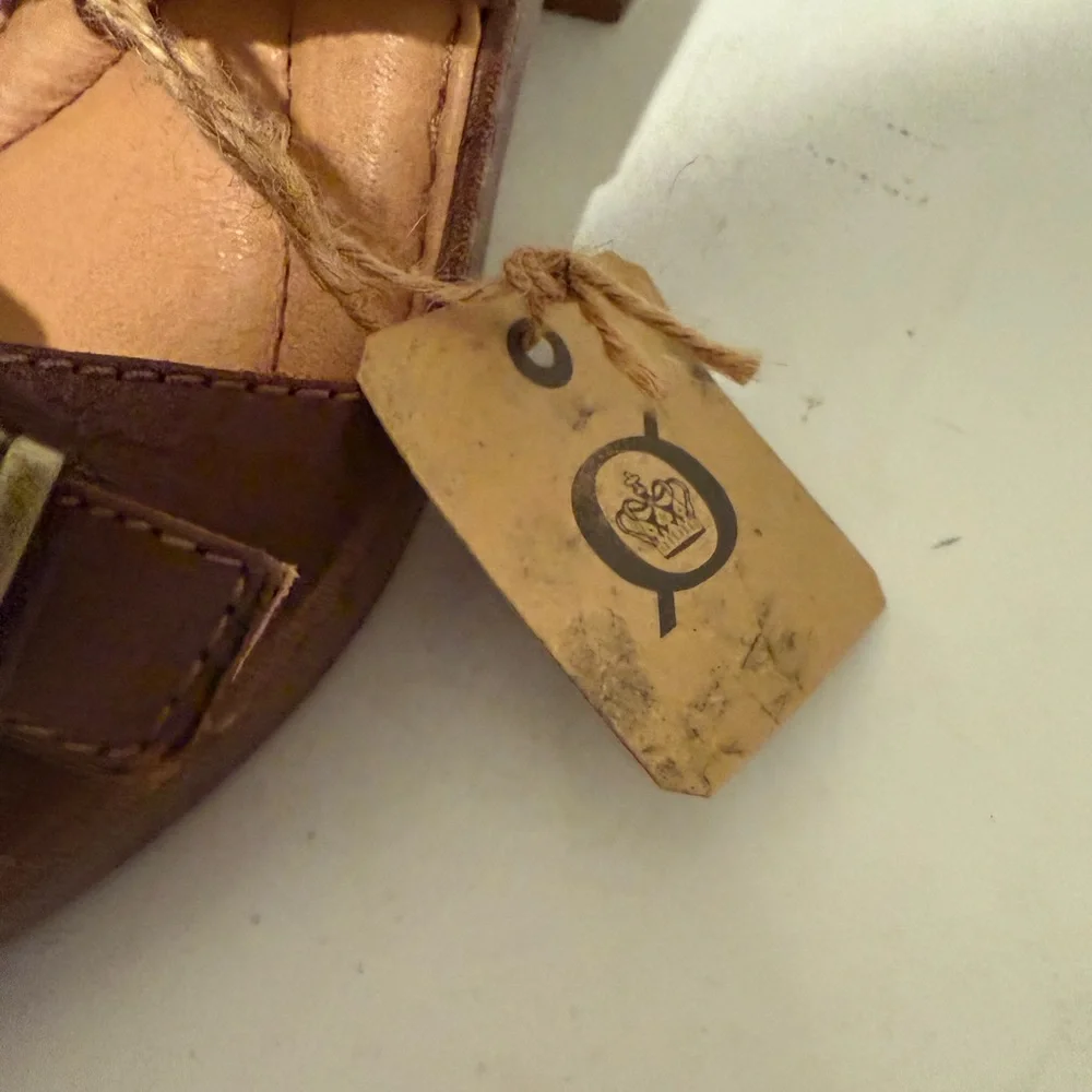 BORN Wallowa Brown Leather Platform Mule Sandal Size 9 F64503 NEW